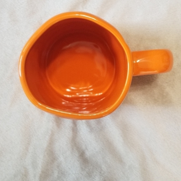 Rae Dunn Happy Halloween Seasonal Holiday Coffee Mug. Solid Orange. NWT. - Picture 2 of 4